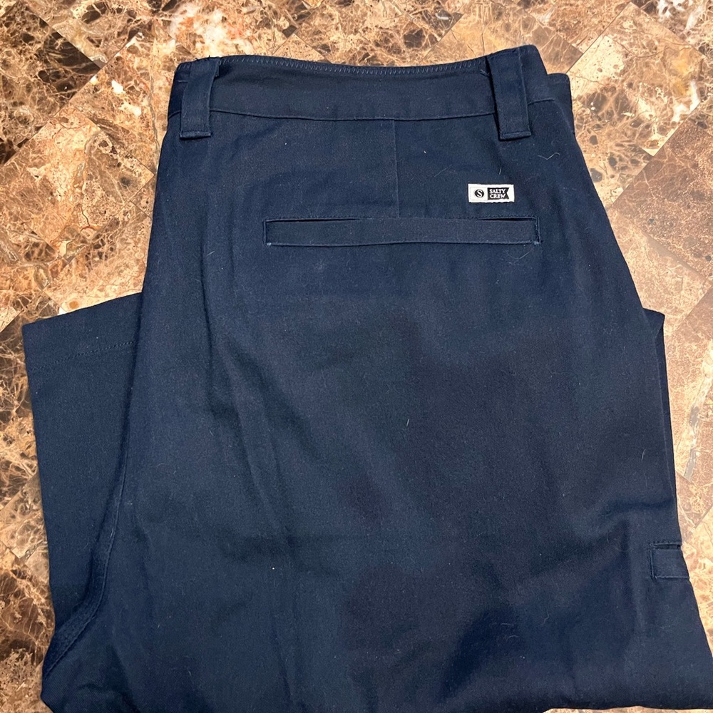 Salty Crew Navy Blue Work Pants..Size 36/34
